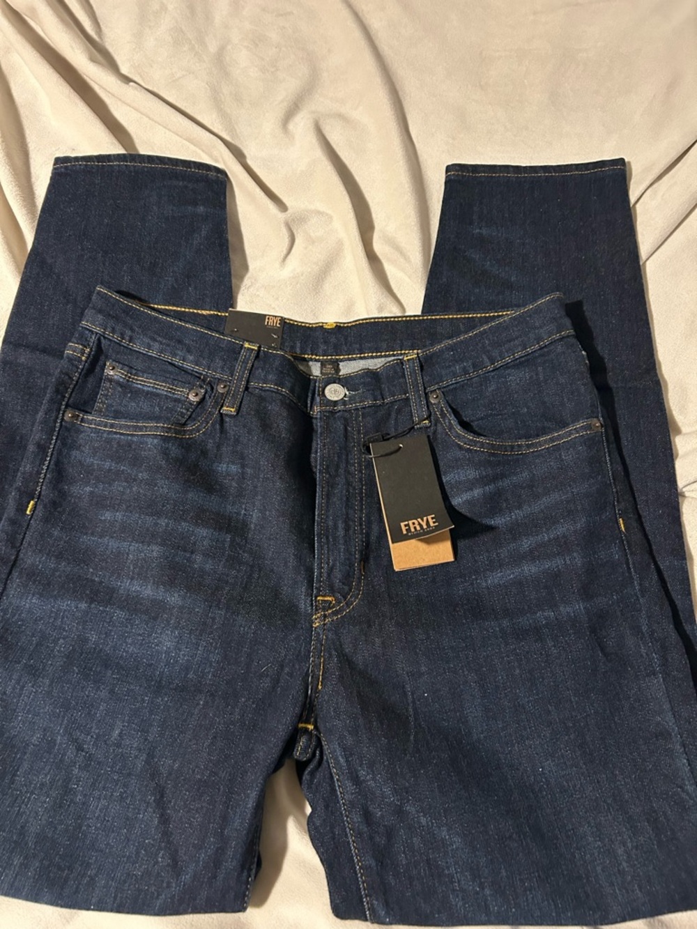 FRYE Women’s Dark Indigo Slim Straight Jeans